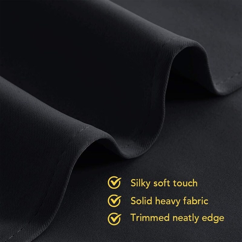 Bedroom Kitchen Blackout Short Curtain Panels  Insulated Blackout Curtains 2 Panels