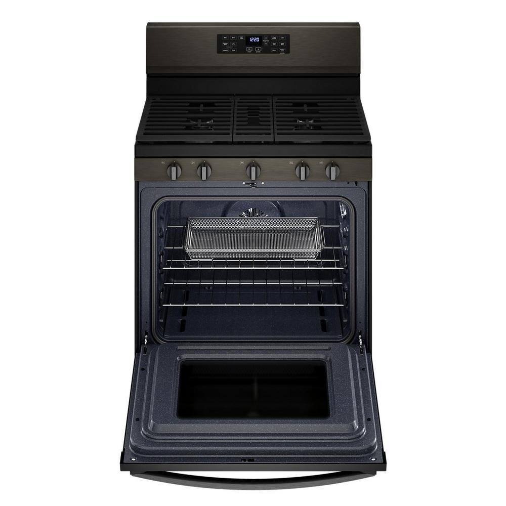 Whirlpool 5 cu. ft. Gas Range with Air Fry Oven in Black Stainless WFG550S0LV