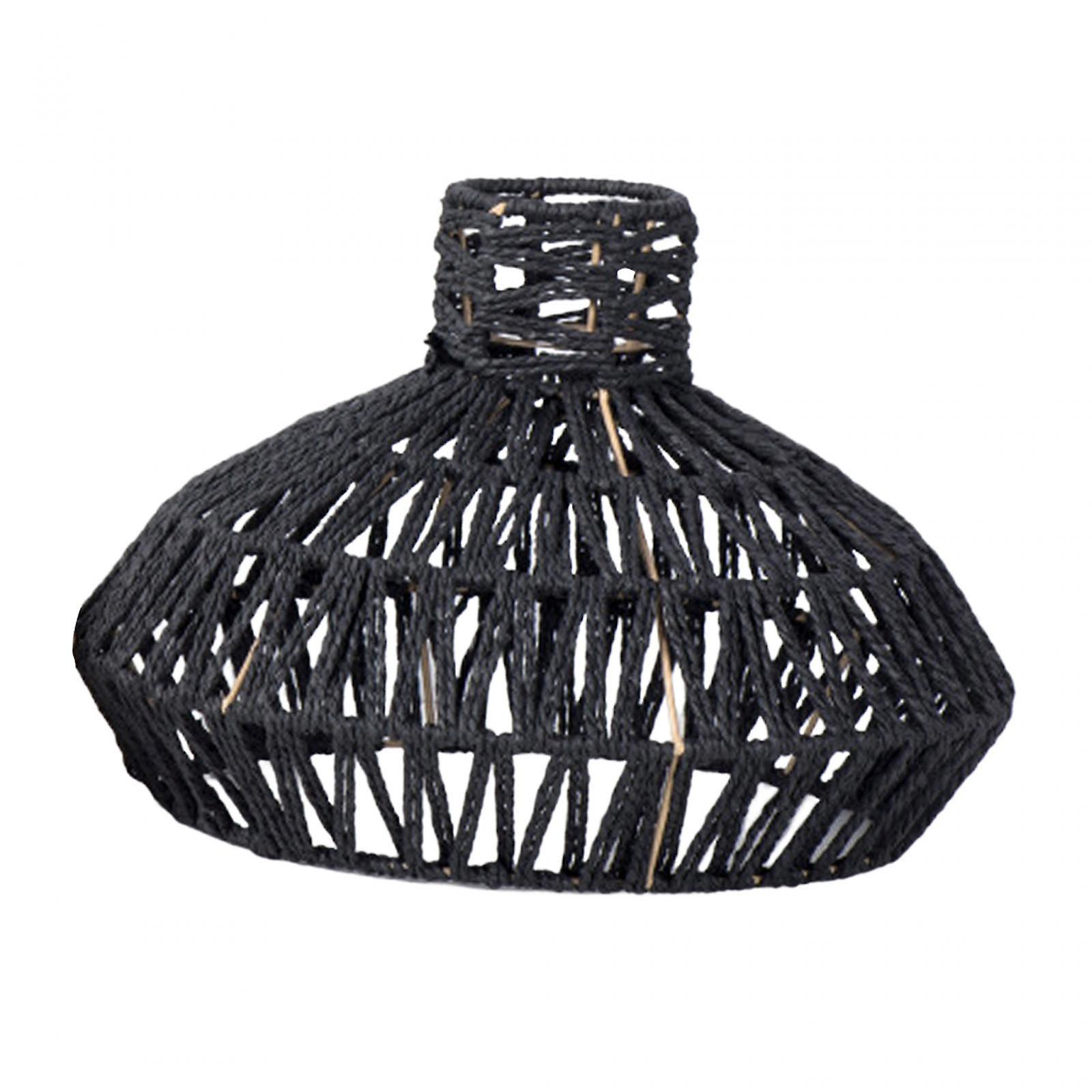 Hanging Lamp Shade Rustic Ceiling Lantern Cover For Dining Room Home Hallway Black