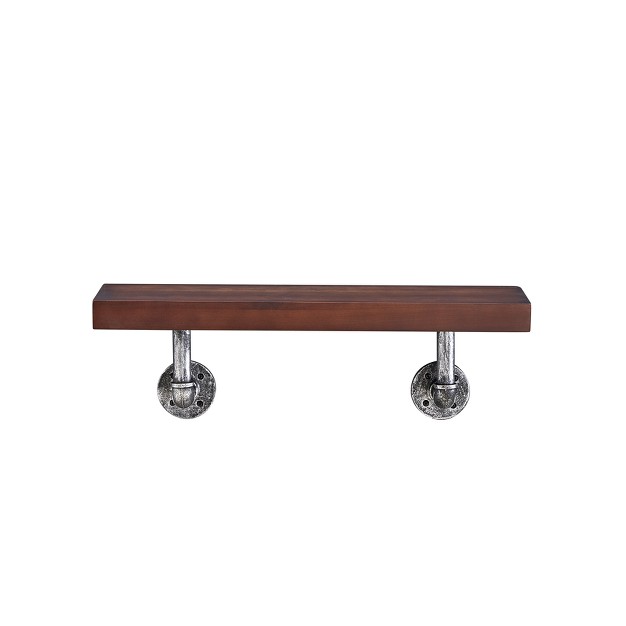 X 7 3 quot Industrial Pipe Wall Shelf Danya B