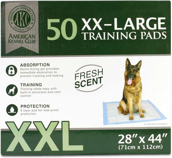 American Kennel Club AKC Dog Training Pads， 28 x 44-in， Fresh Scented