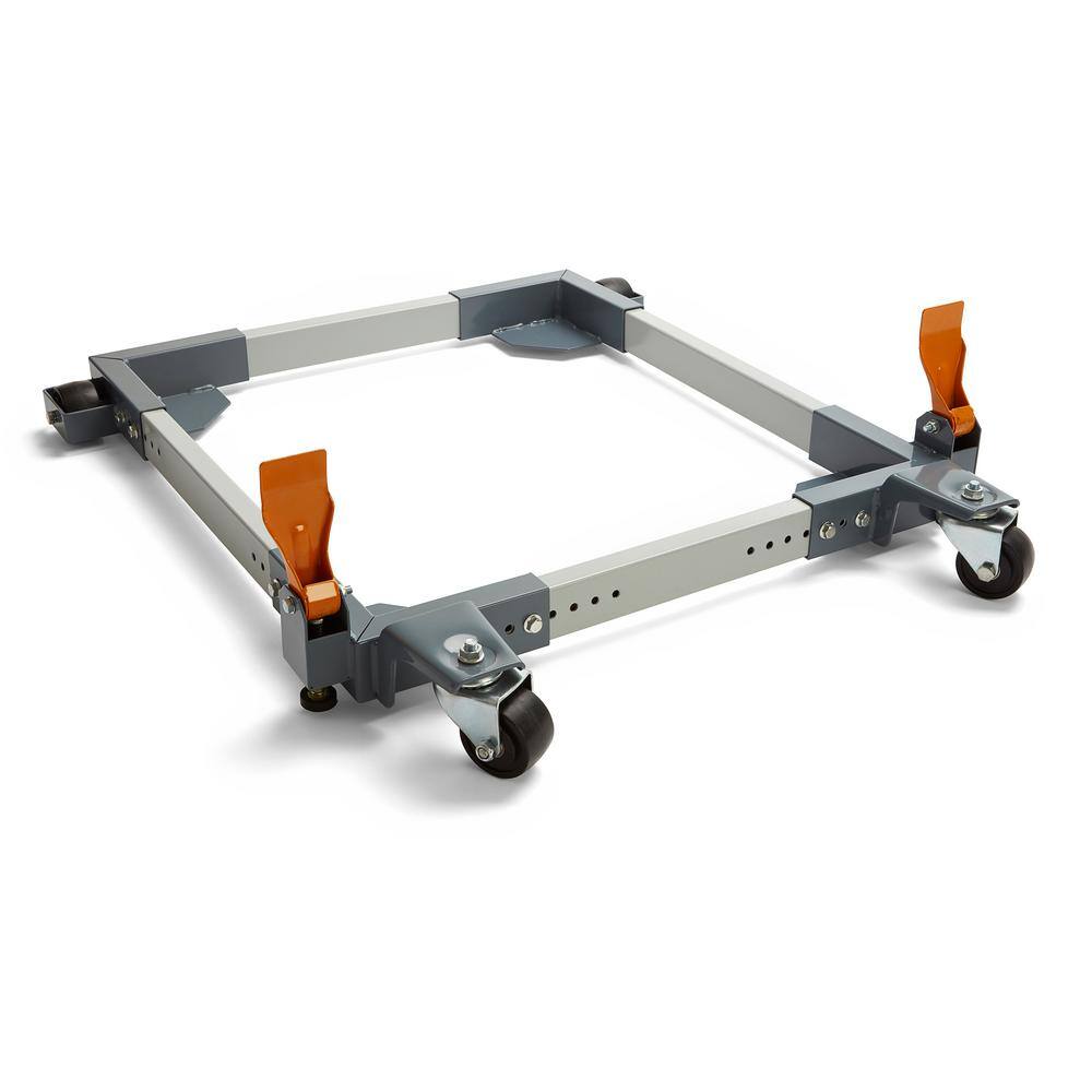 BORA Steel Super Duty 1500 lb. Capacity Universal Mobile Base + 32-45 in. Adjustable T-Extension Combo PM-3750