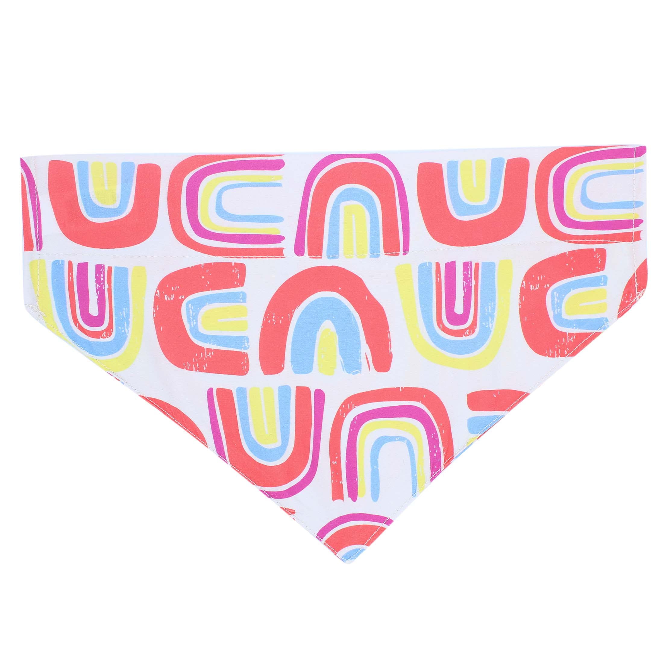 Vibrant Life Rainbow Dog Bandana， XS/S