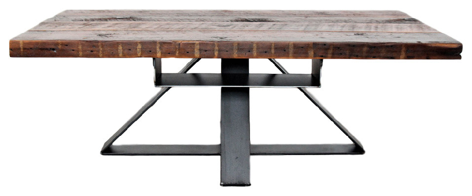 Industrial Modern Reclaimed Coffee Table  Wood/Steel   Industrial   Coffee Tables   by Vault Furniture  Houzz