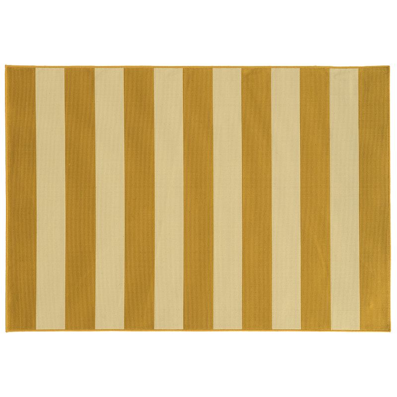 StyleHaven River Geometric Striped Indoor Outdoor Rug