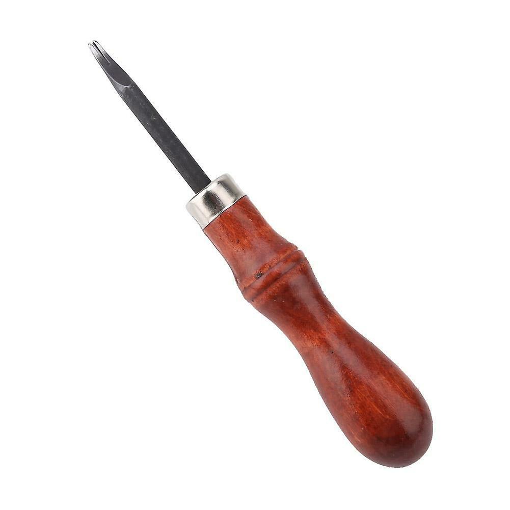 Professional Leather Craft Tool Wooden Handle Edge Beveler Rounder