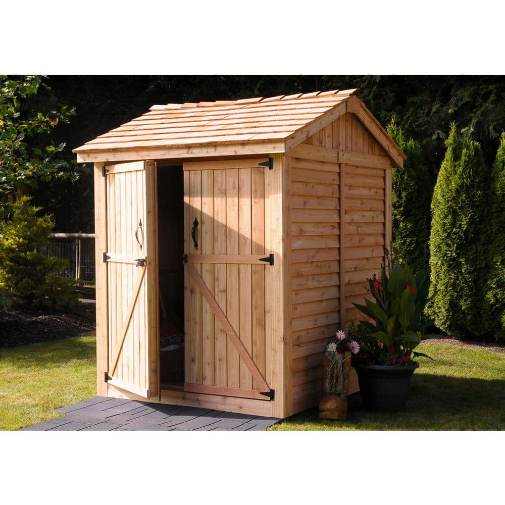 Outdoor Living Today 6 ft. x 6 ft. Western Red Cedar Maximizer Storage Shed MAX66