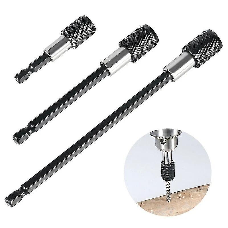 2 Pcs 1/4 Inch Hex Shank Quick Release Bar Socket Screwdriver Bit Holder， Magnetic Extension Chuck A