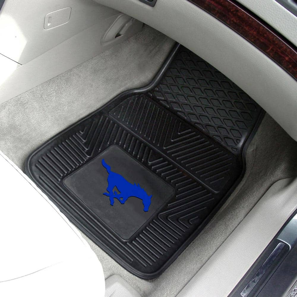 FANMATS SMU Mustangs 17 in. x 27 in. Vinyl Car Floor Mat Set 33706