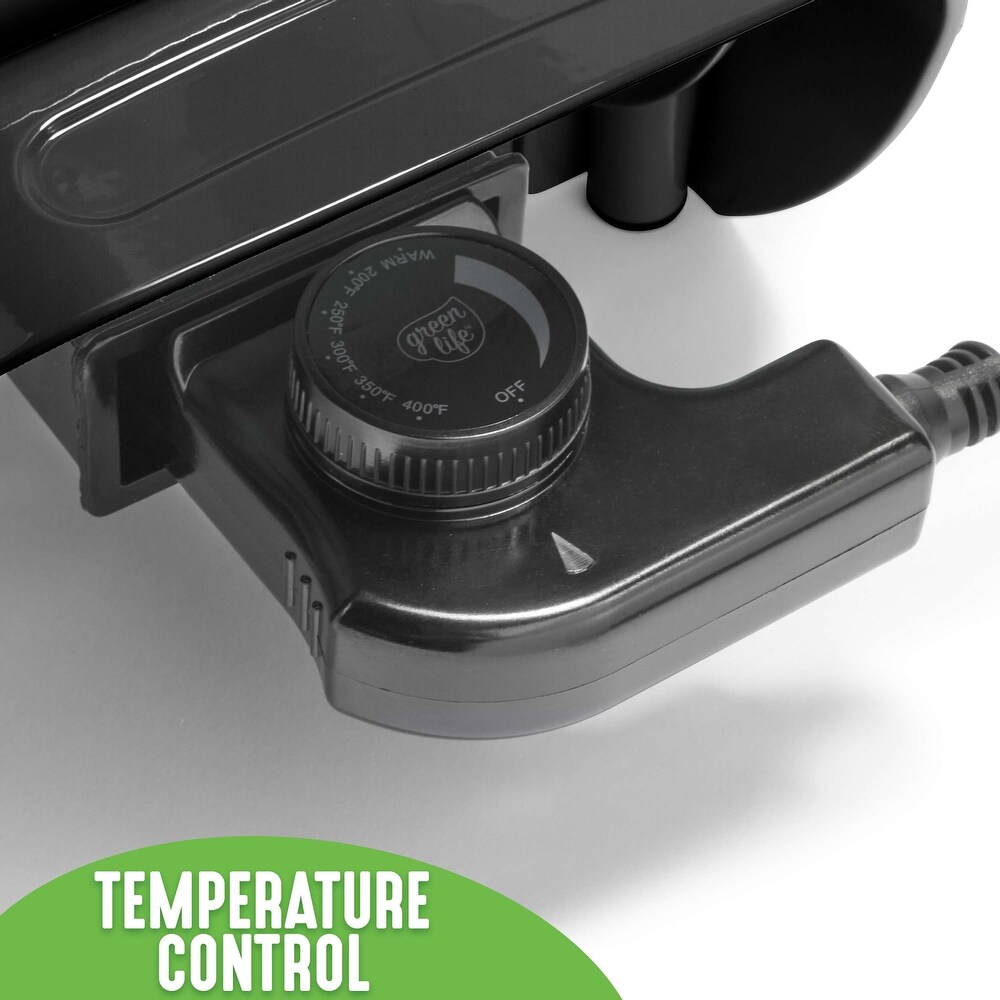 GreenLife Healthy Ceramic Nonstick 5 in 1 Electric Skillet  Black