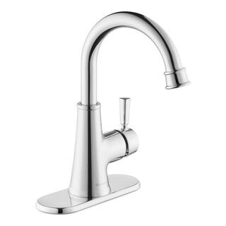 Glacier Bay Melina Single Hole Single-Handle High-Arc Bathroom Faucet in Chrome HD67290W-6001