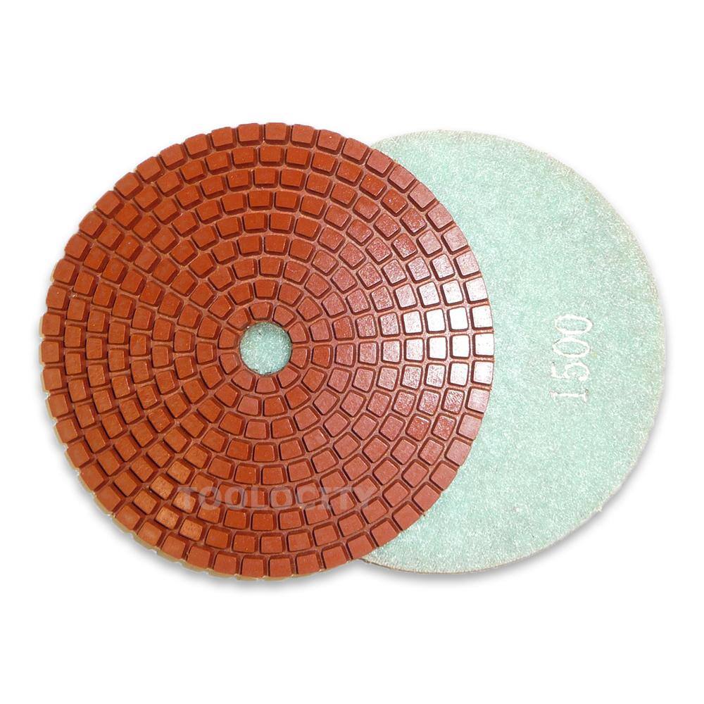 Toolocity 4 in. JHX Metal Bond Diamond Polishing Pad (Set of 7) JHXR0202SET4