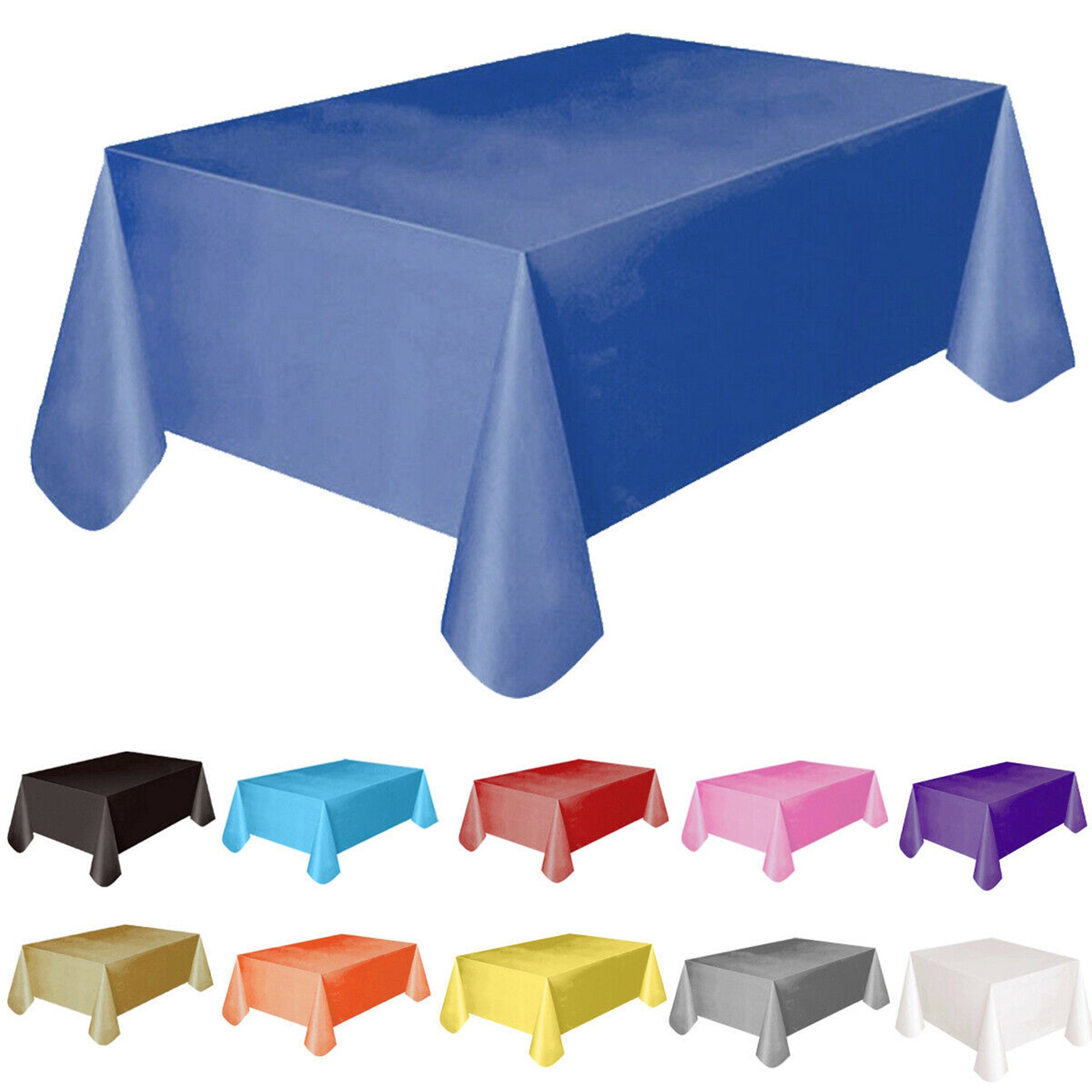 KelaJuan Waterproof Tablecloth Solid Color Stain Resistant Square Plastic Kitchen Holiday Party Utensils