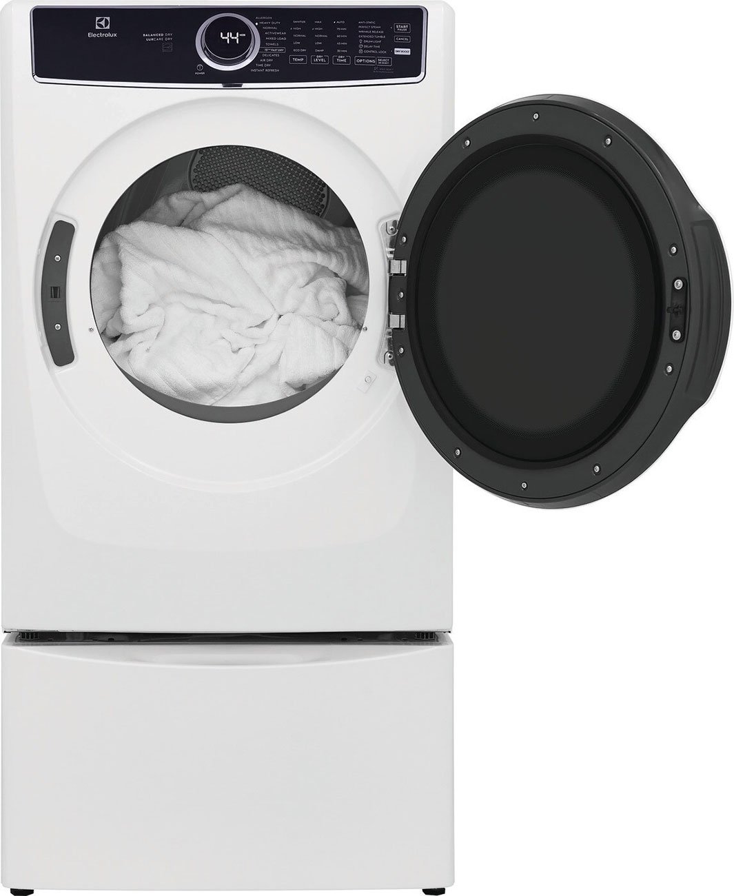 Electrolux 8 Cu. Ft. White Front Load Perfect Steam Gas Dryer With LuxCare Dry and Instant Refresh