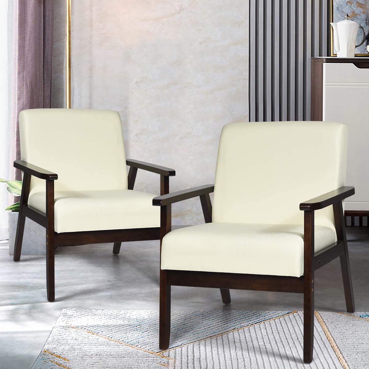 Mid-Century Modern Accent Chair for Living Room