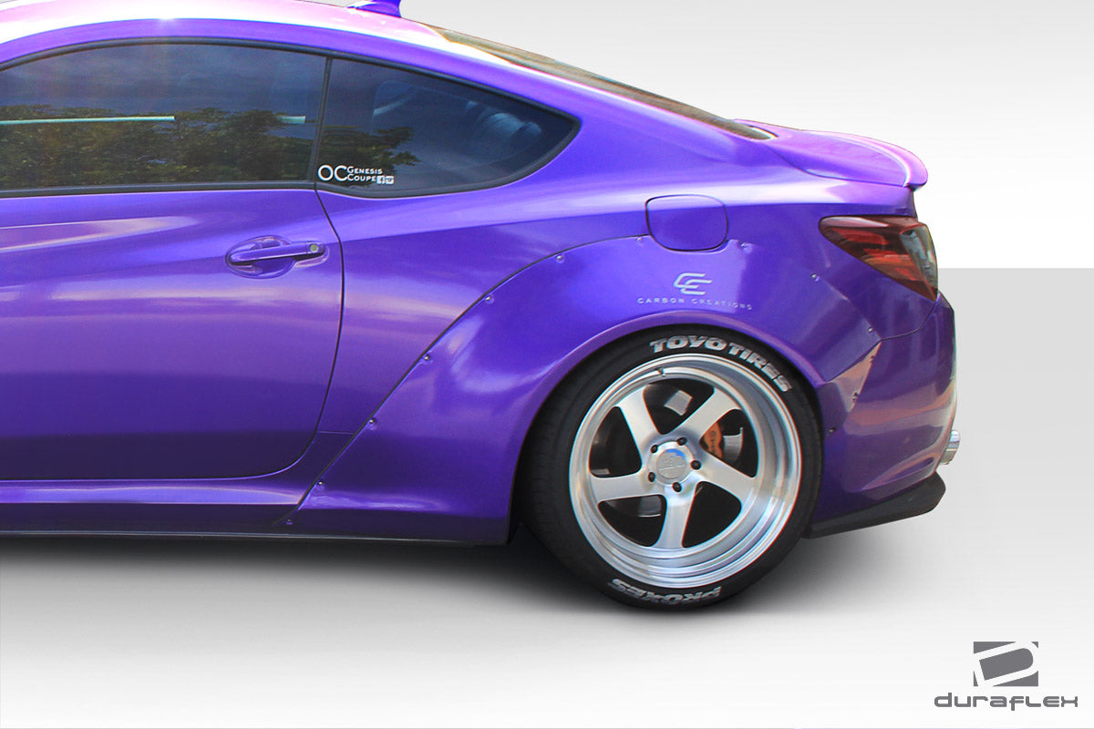 2010-2016 Hyundai Genesis Coupe 2DR Duraflex Circuit 75 MM Rear Fender Flares - 2-piece