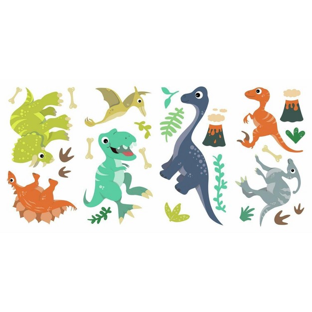 Friendly Dinosaur Peel And Stick Wall Decal Roommates