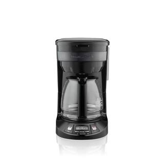 Hamilton Beach 12-Cup Black Stainless Programmable Drip Coffee Maker 46293