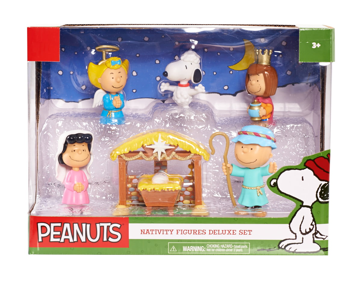 Peanuts Christmas Nativity Figure Set， Decorations and Toys，  Kids Toys for Ages 3 Up， Gifts and Presents