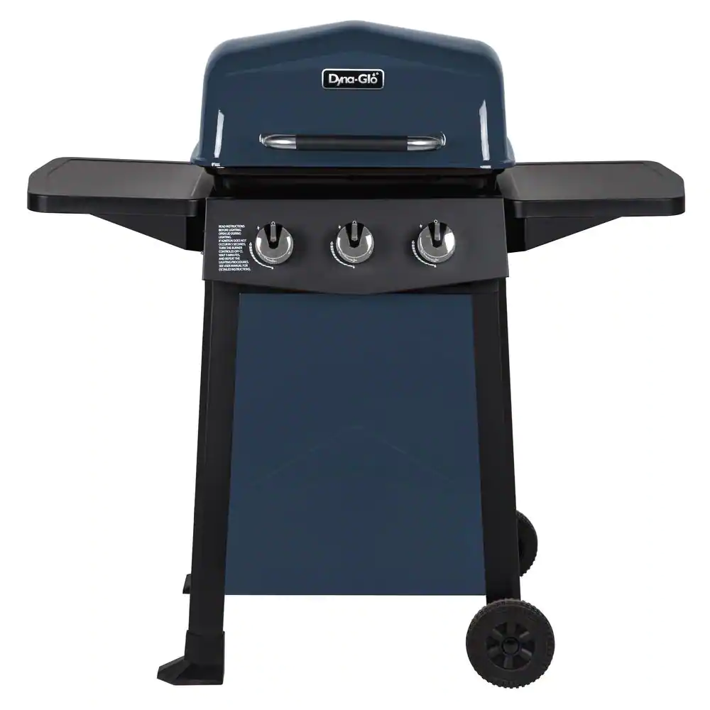 Dyna-Glo DGC310BNP-D 3-Burner Open Cart Propane Gas Grill in Blue