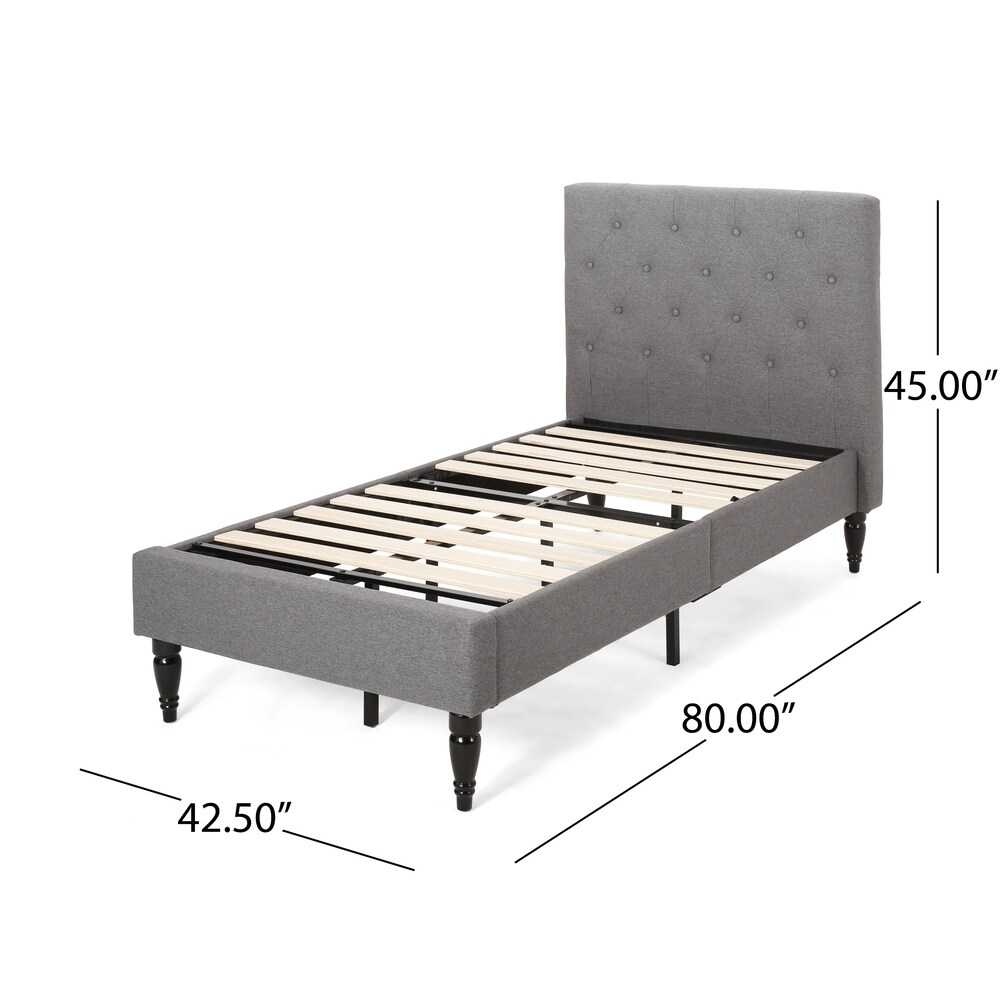 Atterbury Twin size Contemporary Tufted Platform Bed by Christopher Knight Home