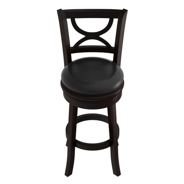 Hastings Home 29-Inch High Back Bar Stool with 360-Degree Rotating Seat