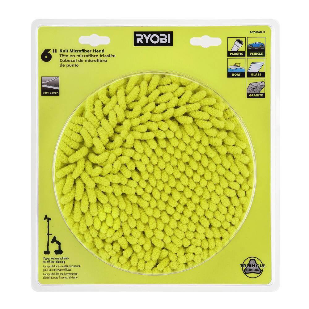 RYOBI 6 in. Knit Microfiber Head for RYOBI P4500 and P4510 Scrubber Tools A95KMH1