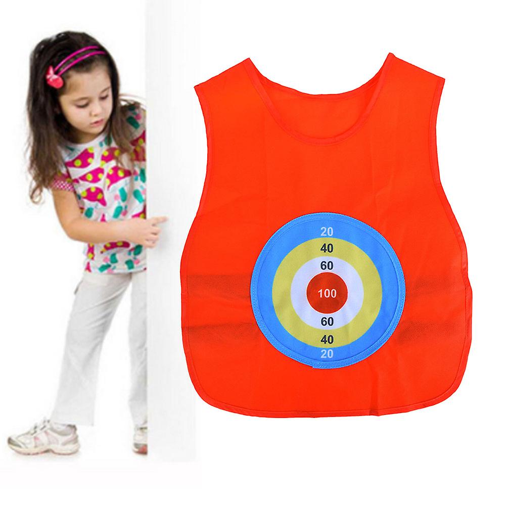 Children's Sticky Ball Jersey Outdoor Toss Sticking Target Game Vest Kids Fun Sports Toyred