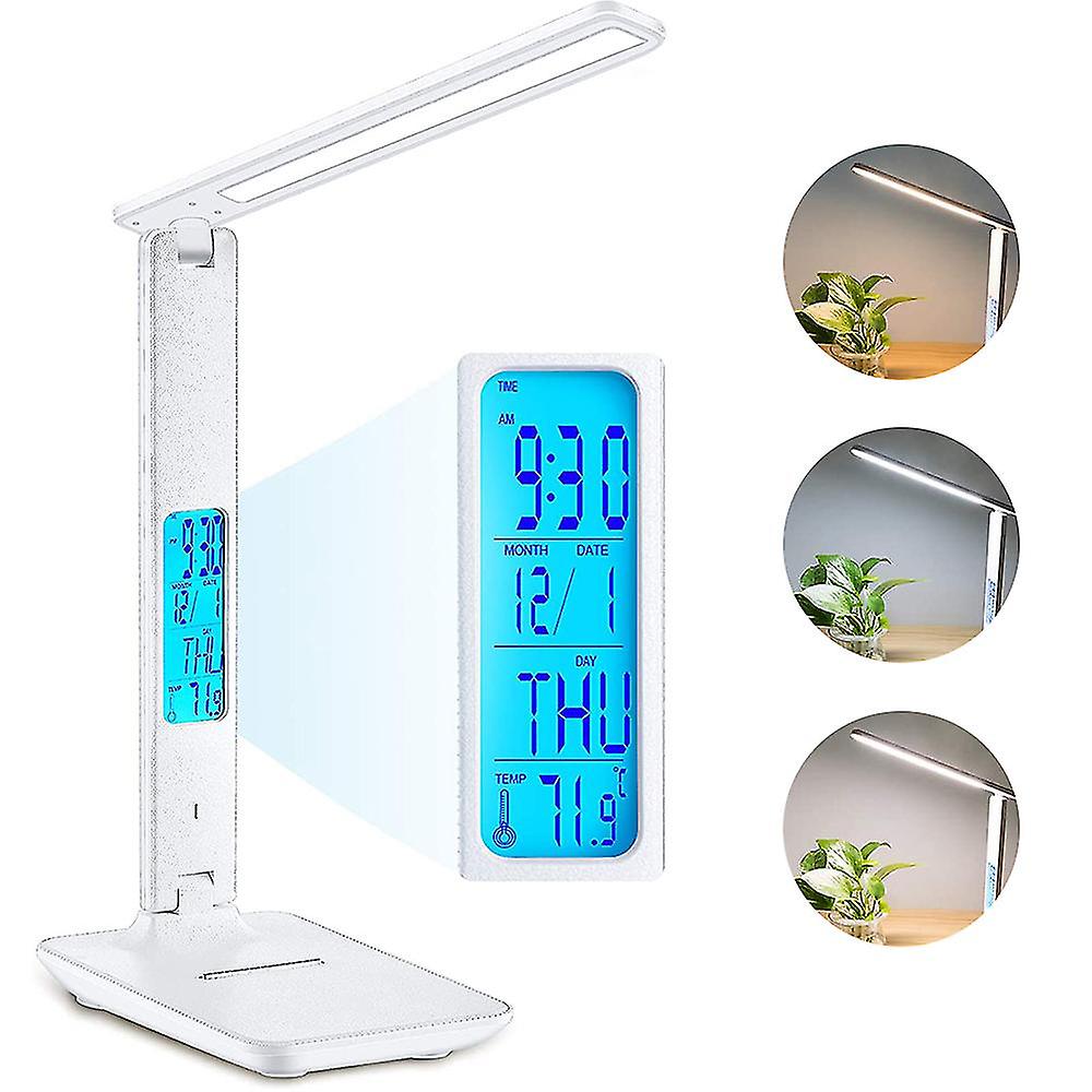 Led Desk Lamp， Foldable Dimmable Desk With Touch Screen/memory Funct