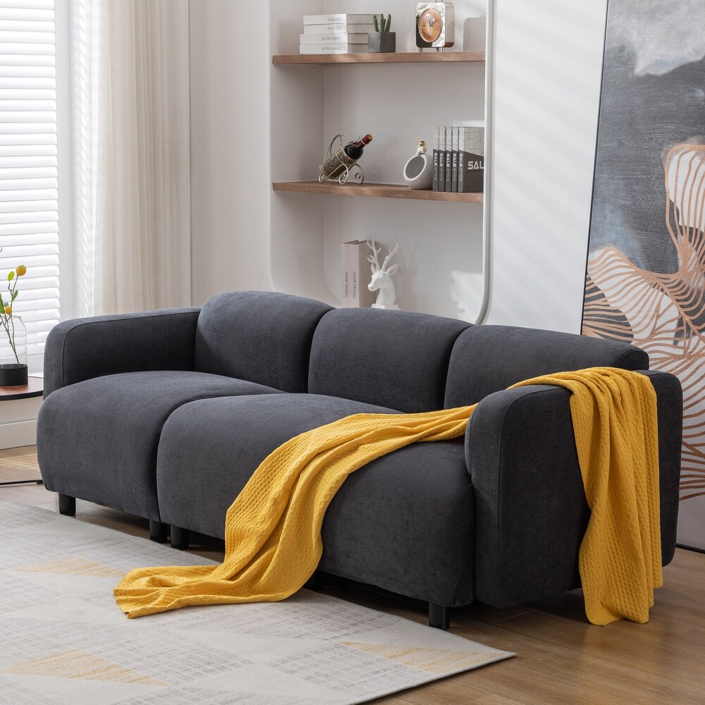 Modern 3 seat Cloud Sofa  Livingroom Deep Sofa Sectional Couch