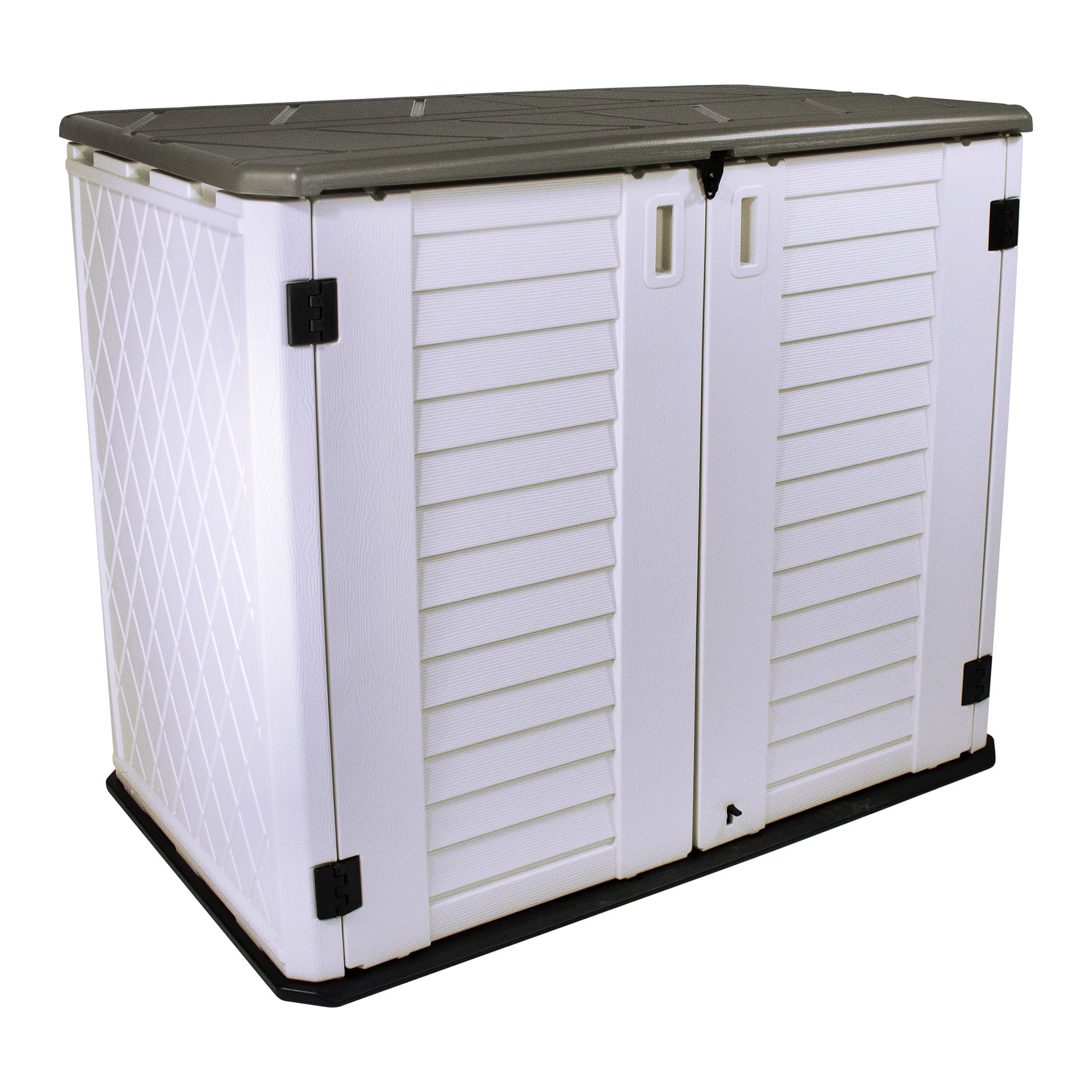 Stout Stuff 26 cu. ft. Plastic Outdoor Horizontal Storage Shed