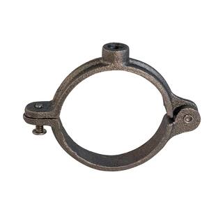 The Plumber's Choice 1-12 in. Hinged Split Ring Pipe Hanger in Uncoated Malleable Iron 112HSHB