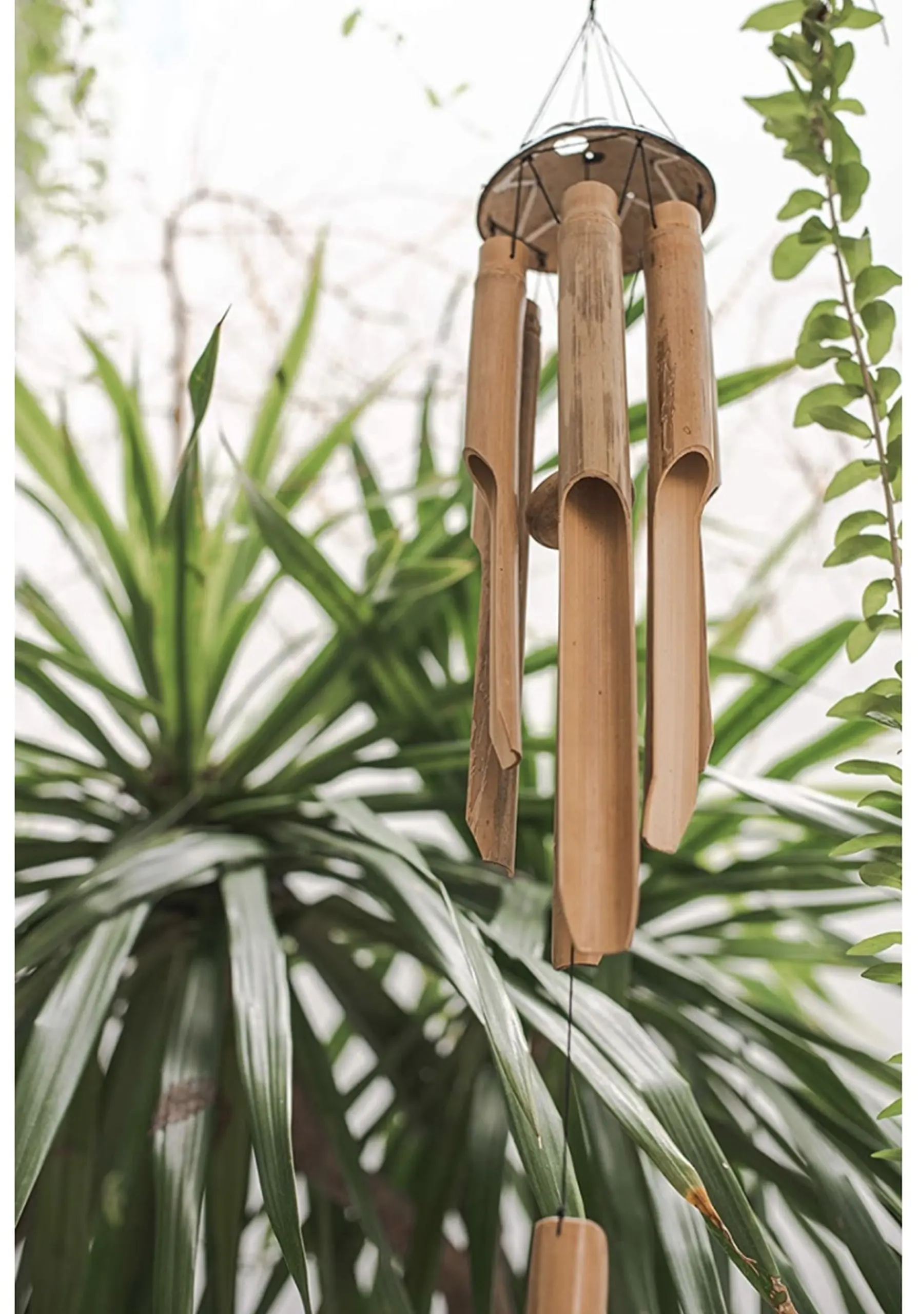 Clearance Garden Yard Home Decor Gift Bamboo Wind Chimes Sympathy Greif Memorial  with Melody Deep Tone