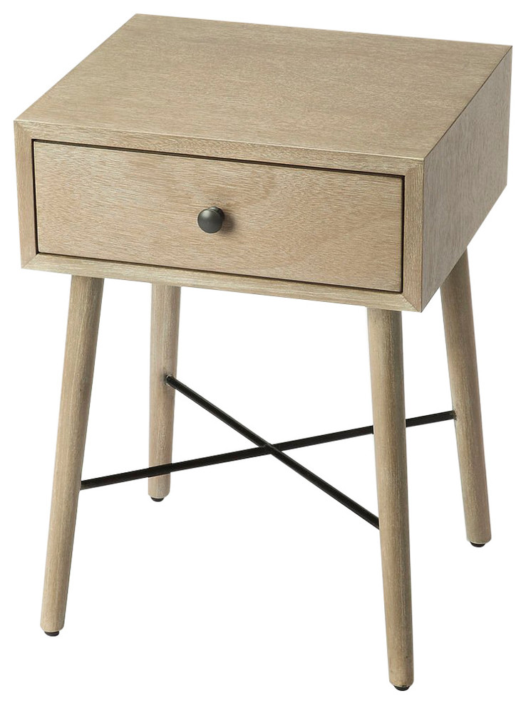 Butler Delridge Gray End Table   Midcentury   Side Tables And End Tables   by HedgeApple  Houzz