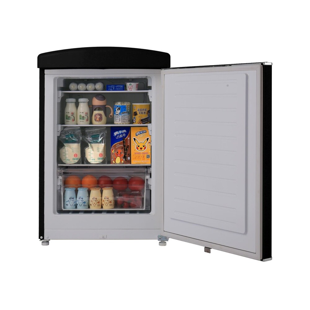 Conserv 3.2 cu. ft. Retro Convertible Refrigerator Freezer Frost Free in Black