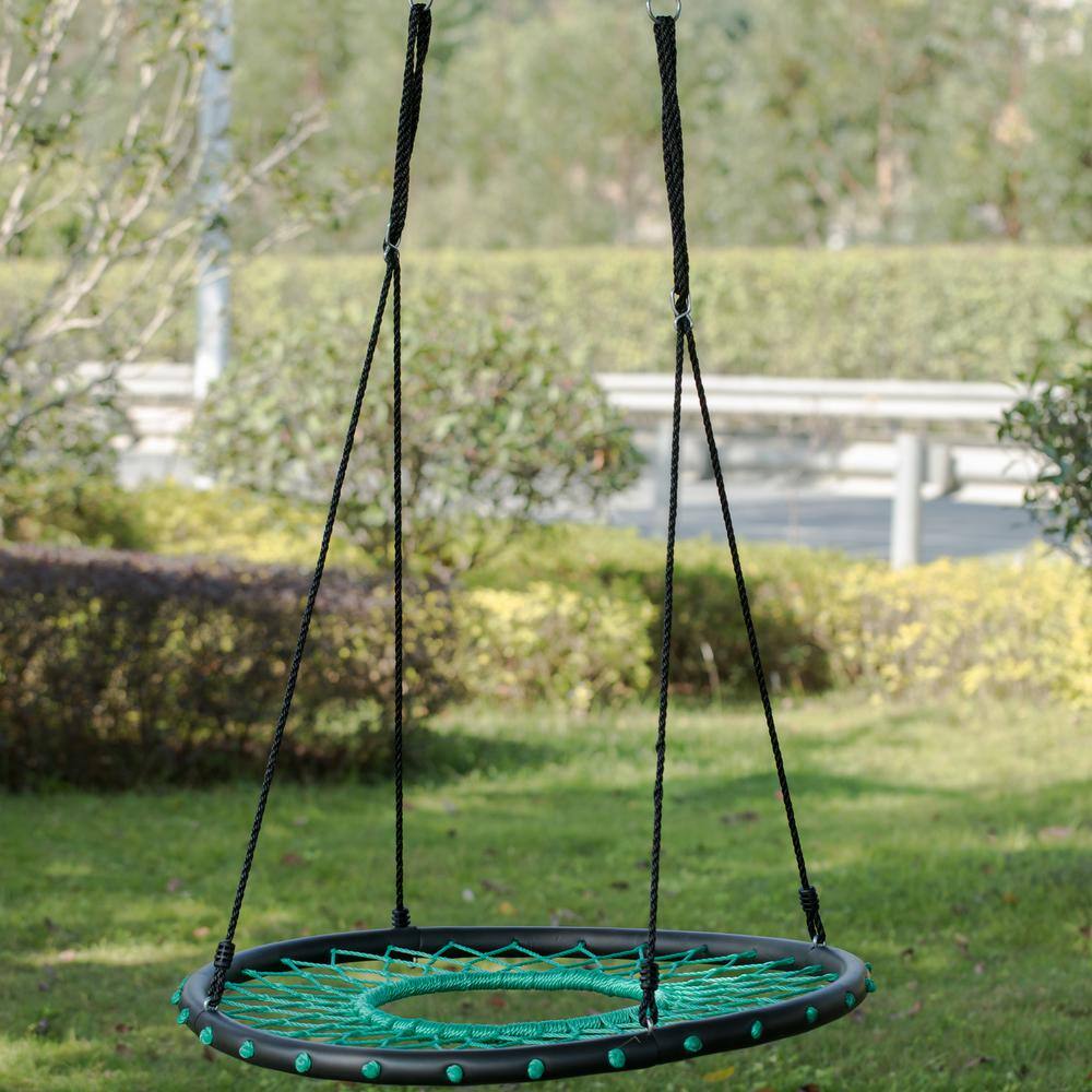 PLAYBERG Round Net Tree Spider Web Swing QI003912