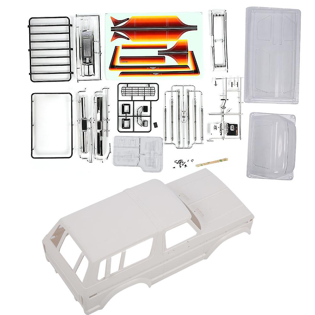 1/10 Rc Body Protective Cover White Plastic Hard Car Shield 313mm Wheelbase Kit For Traxxas Trx4 Model Car