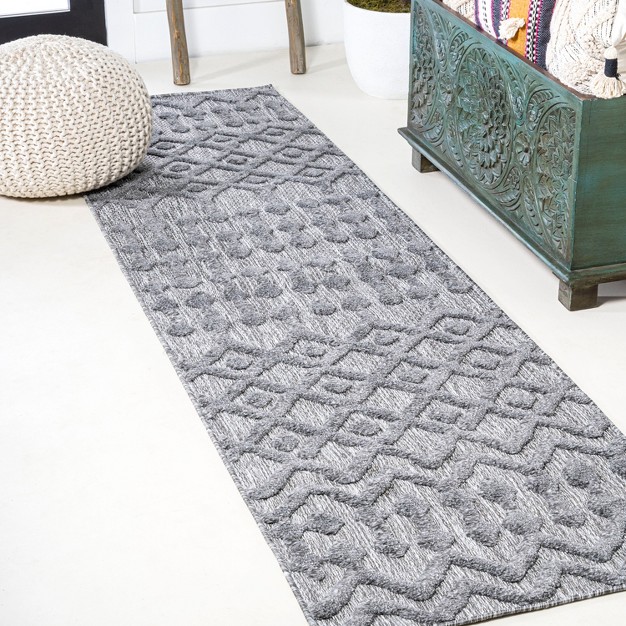 Peralta Moroccan Diamond Indoor outdoor Area Rug Jonathan Y