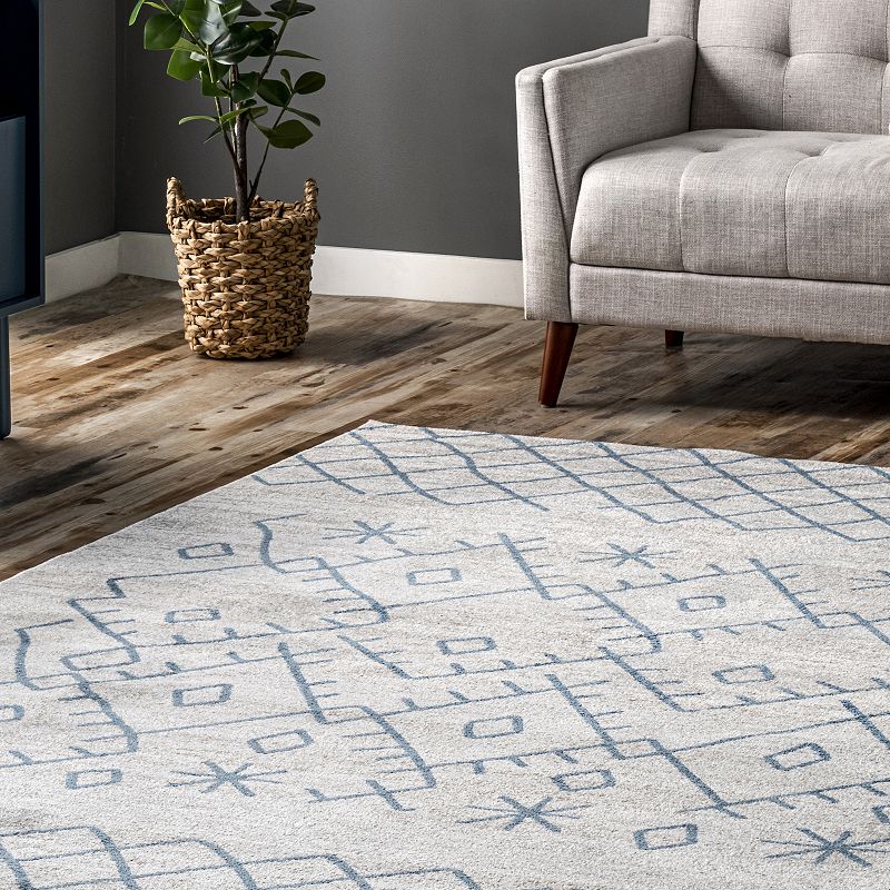 nuLOOM Juniper Washable Crosshatch Area Rug