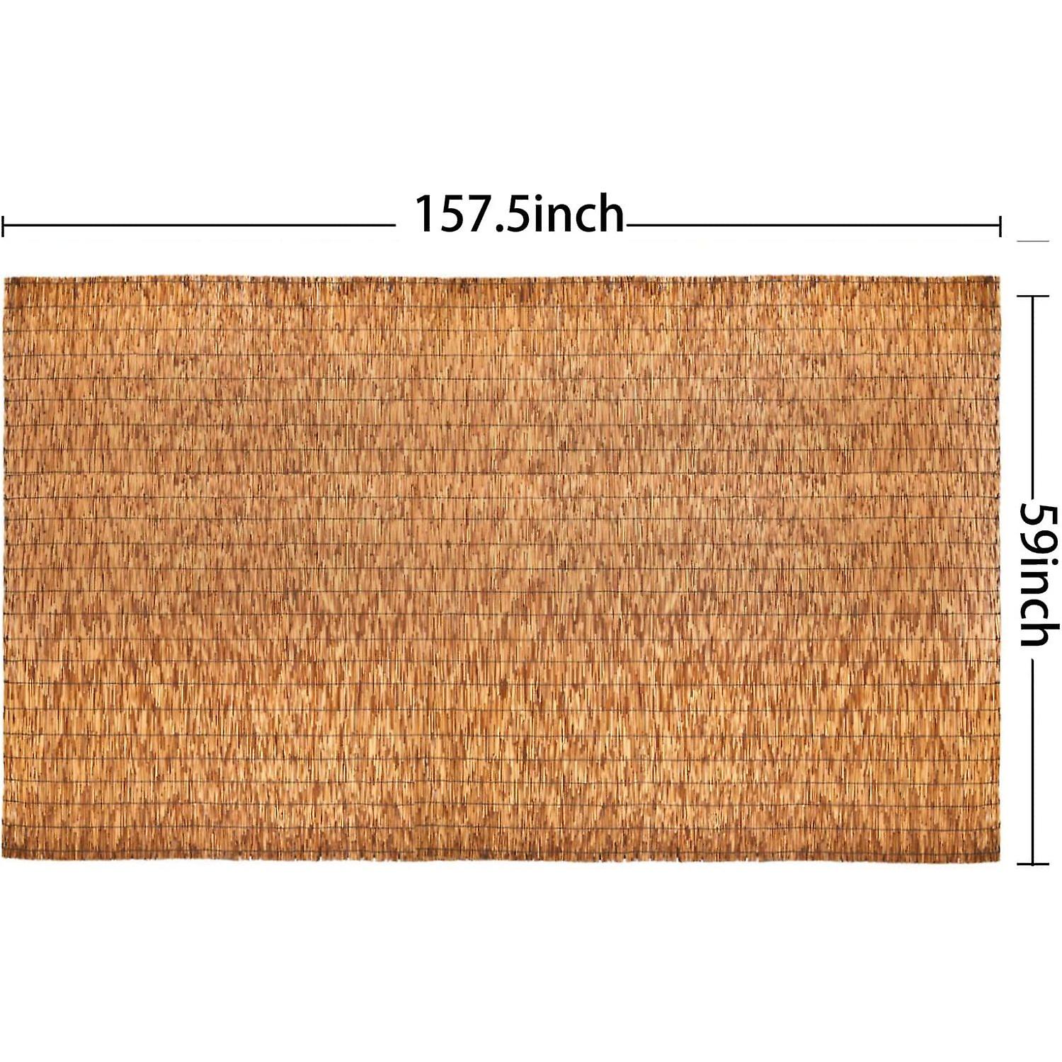 Natural Reed Fencing， 59x 157.5 Inch Eco-friendly Reed Fence， Reed Screen For Garden， Wall Privacy Fence (brown)