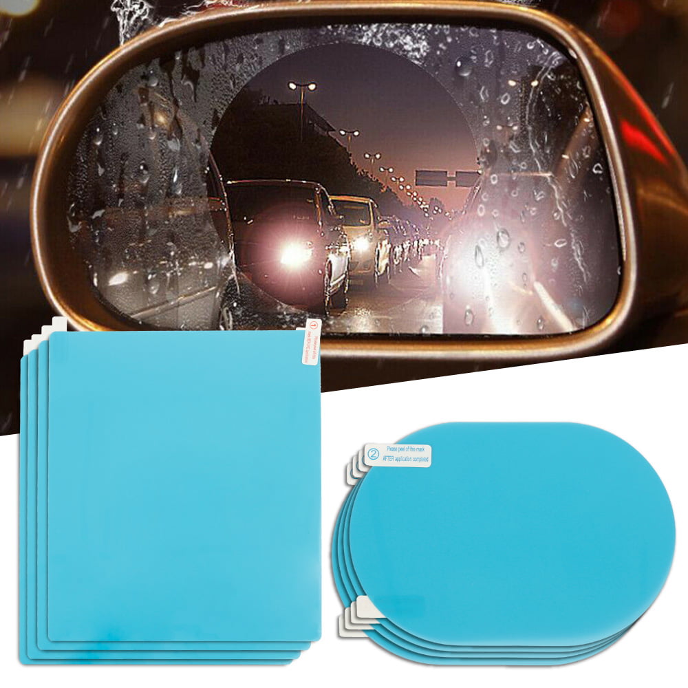 Miuline 8 Pieces Car Rearview Mirror Film Rainproof Waterproof Mirror Film Anti Fog Nano Coating Car Film For Car Mirrors Side Windows