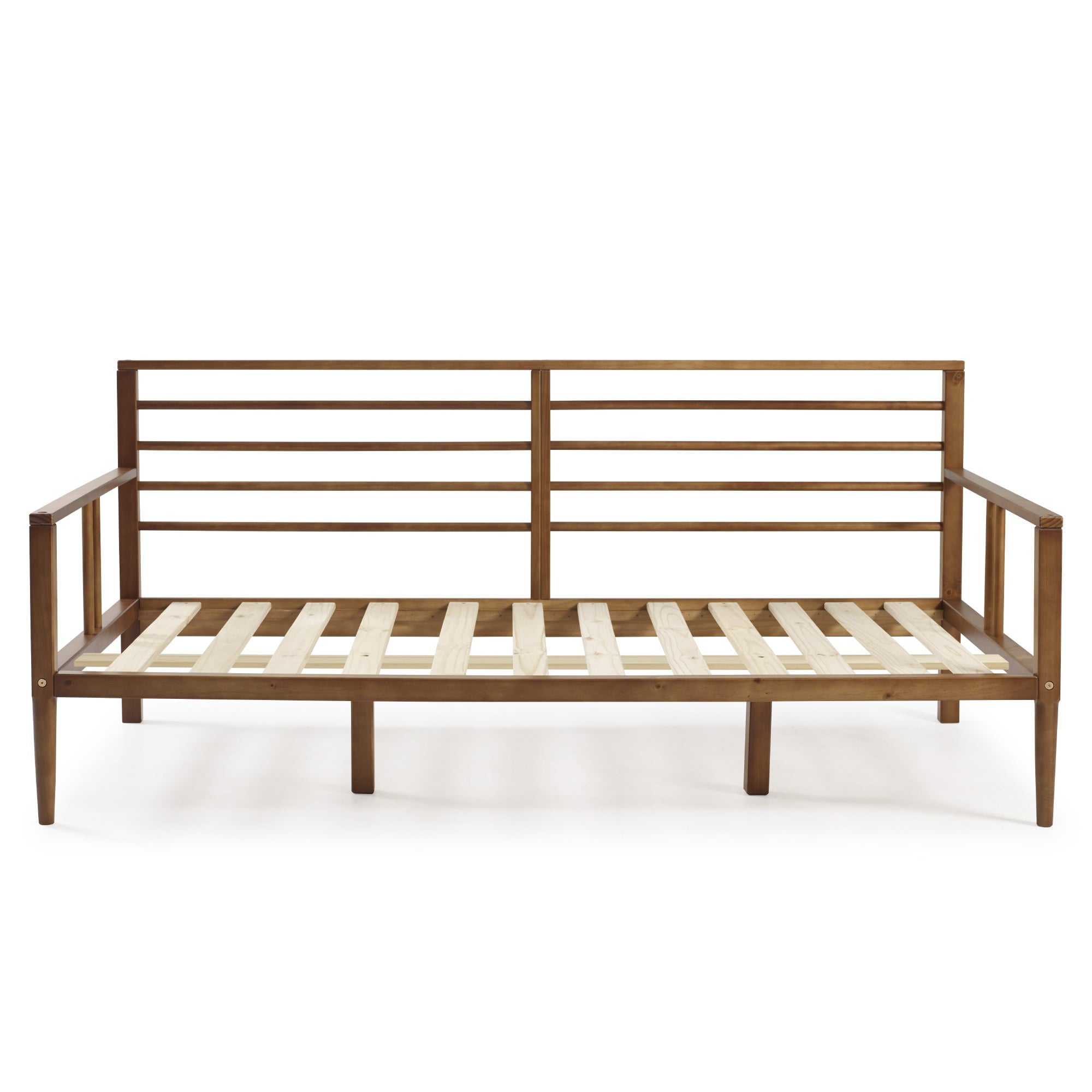 Bellamy Studios Mid-Century Miller Solid Wood Spindle Daybed, Caramel