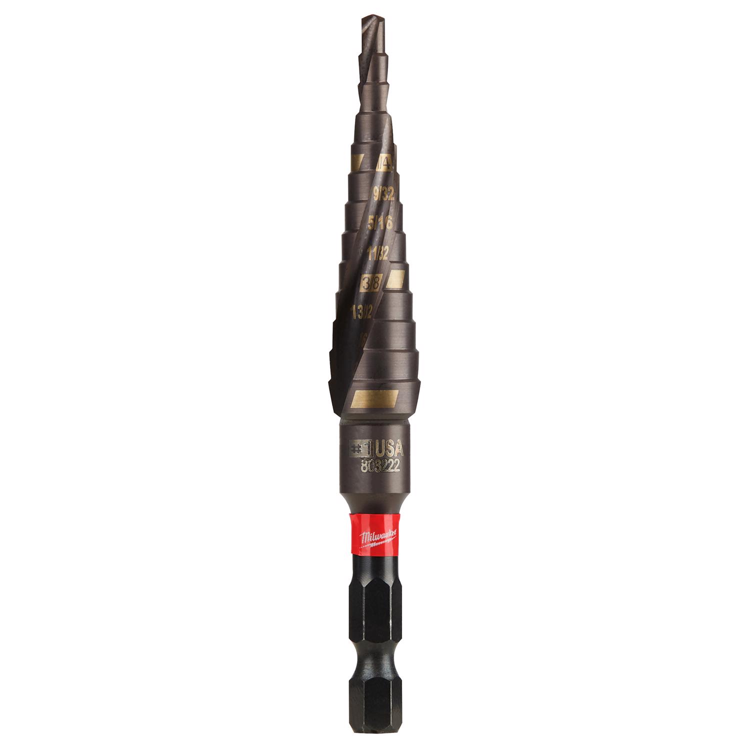 MW Shockwave #1 X 3.75 in. L High Speed Steel Impact Step Drill Bit 1 pk