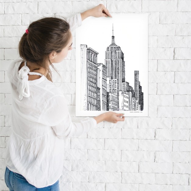 Americanflat Minimalist Modern New York By Claudia Libenberg Poster Art Print