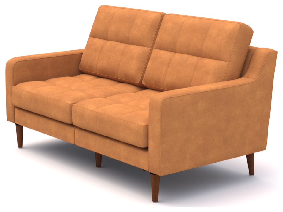 Sofi 301 Modular Leather Loveseat   Loveseats   by GwG Outlet  Houzz