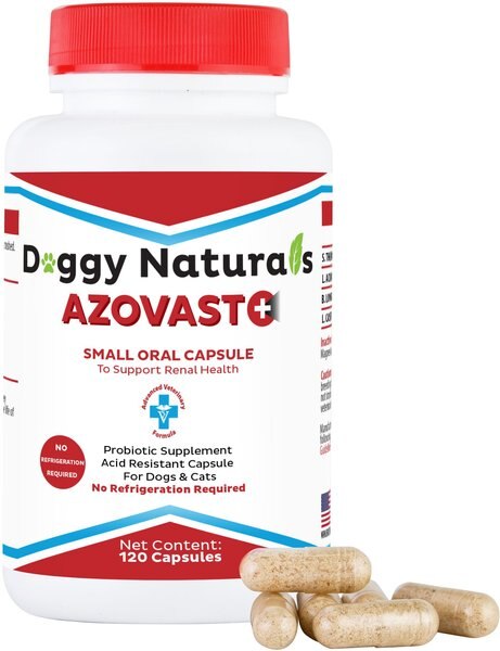 Pet Health Pharma Azovast Plus Capsule Kidney Supplement for Dogs and Cats， 120 count