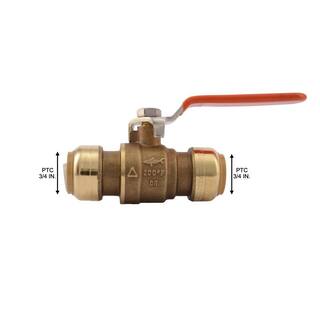 SharkBite 34 in. Push-to-Connect Brass Ball Valve 22185-0000LF