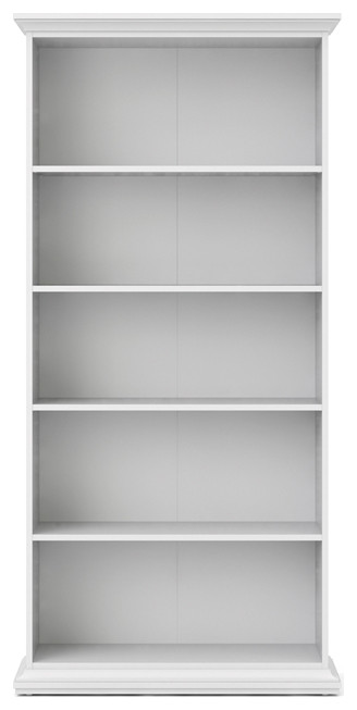 Tvilum Sonoma 5 Shelf Bookcase in White   Transitional   Bookcases   by Homesquare  Houzz