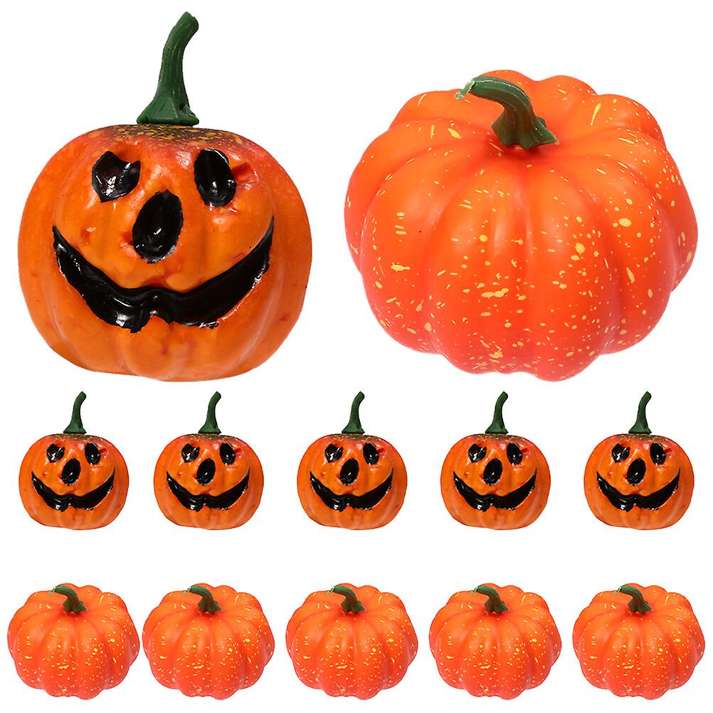 12pcs Halloween Pumpkin Prop Foams Pumpkin Halloween Harvest Pumpkin Decor