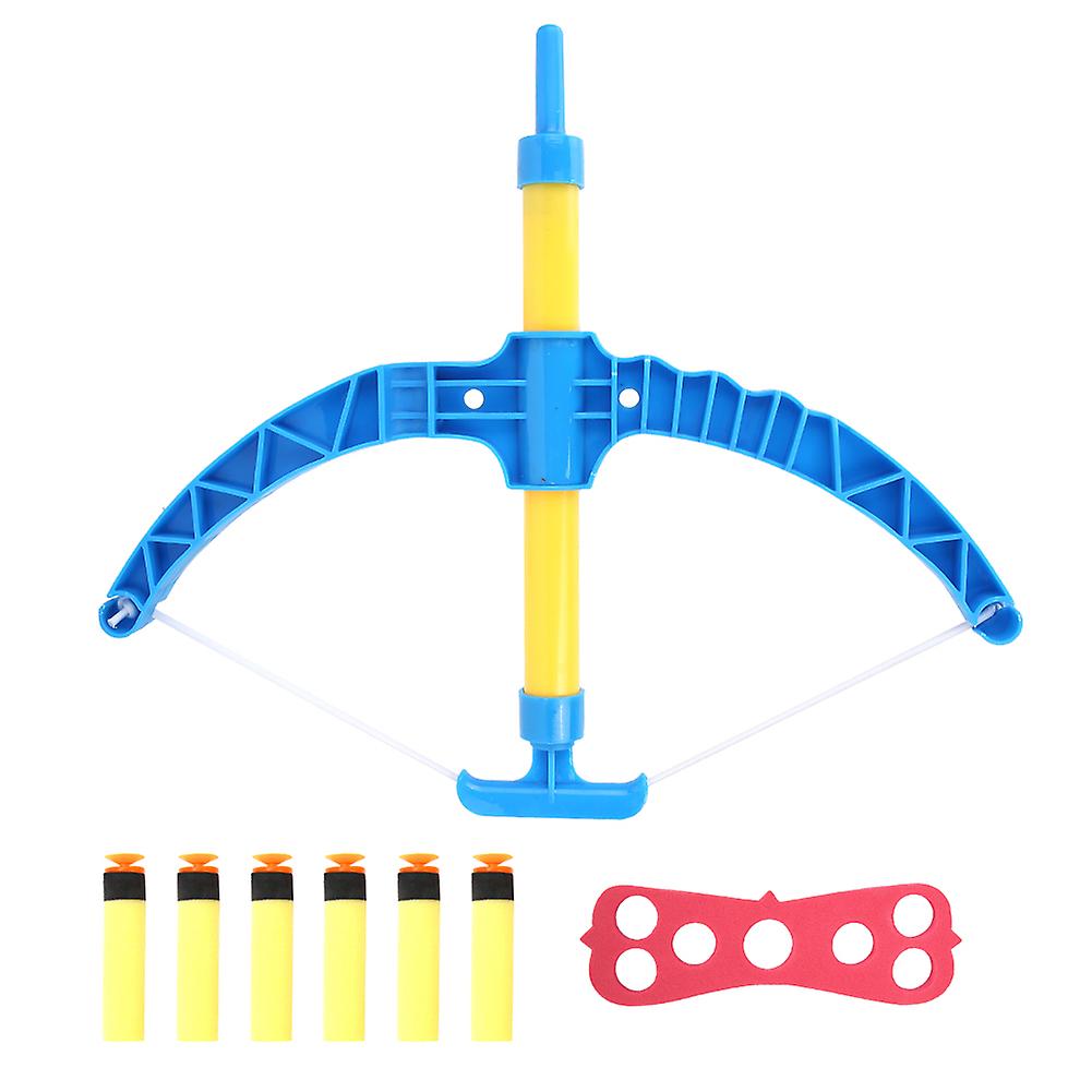 Outdoor Children Toy Archery Set Abs Bow Sucker Arrow With Score Target Children Toys Blue